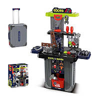 Набір інструментів 008-102 (8) верстат, валіза, молоток, тиски, пилка, викрутки, гайковий ключ, болти, в коробці