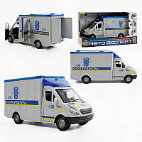 Машинка ТК-73429 (24) "Авто Експерт", "Поліція", ОЗВУЧУВАННЯ УКРАЇНСЬКОЮ МОВОЮ, інерція, звук, підсвічування, вірші, пісні, звук