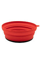 Тарелка Tramp силиконовая с пластиковым дном 550 мл Red (1042-TRC-123-terracota)