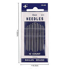 Набір голок NEEDLES N120-045, для ручного шиття (12шт)