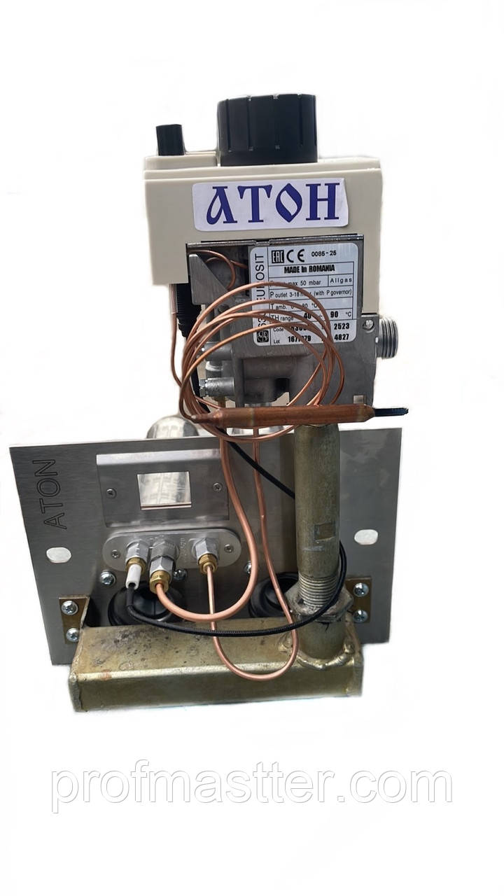 Газогарячий пристрій на котел Атон 16 кВт із клапаном SIT Італія, фото 1