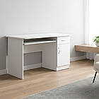 Комп'ютерний стіл білий, стіл парта для ПК, стіл для комп'ютера ДРАЙВ 1300*550*770, фото 3