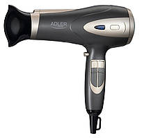 Новий фен для волосся з функцією іонізації Adler AD2248 Grey Champane з Європи з гарантією
