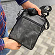 Чоловіча ділова сумка барсетка натуральна шкіра багато відділень Modern leather, фото 7