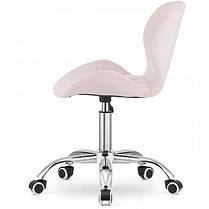 Крісло на колесах Bonro B-531 велюр світло-рожеве, фото 2