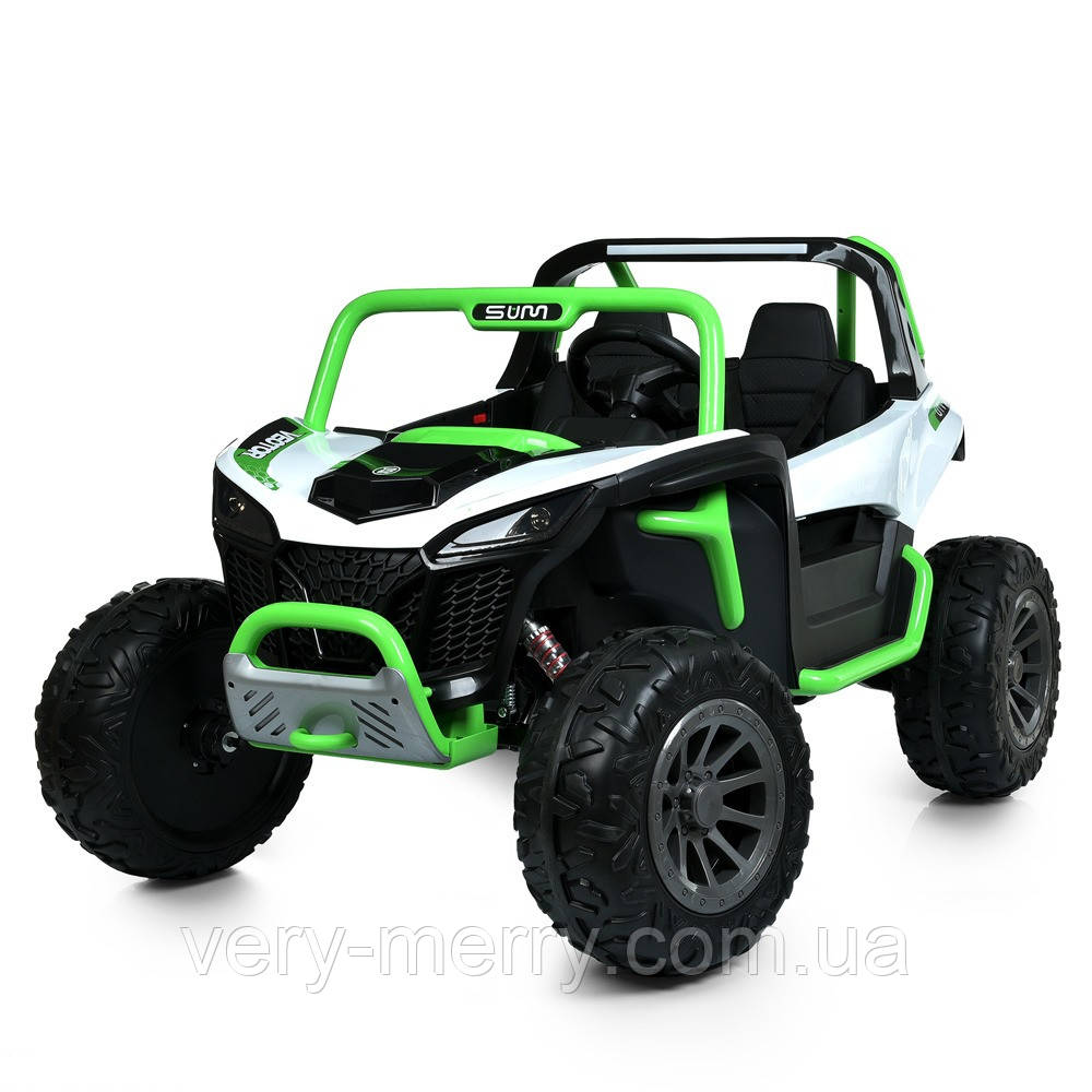 Дитячий електромобіль Баггі UTV-X1 24V | 2 мотори 45W | EVA колеса | 2 місця | Пульт 2.4G | USB | Bluetooth | Світло | Екошкіра, фото 1