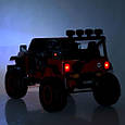 Електромобіль двомісний дитячий Jeep Rubicon 4X4 (сірий колір), фото 4