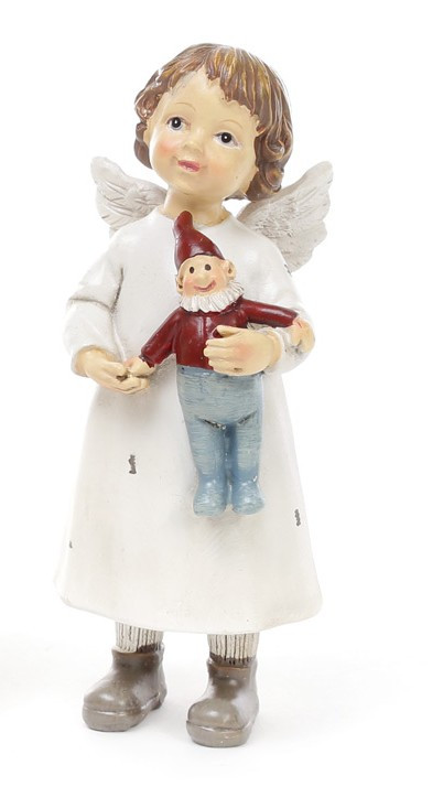Фігурка Янгол з гномом 14.5 см, фото 1