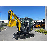 Мініекскаватор Gunter Grossmann GG3000 з поворотною стрілою. Потужний 3- або 4-циліндровий дизельний двигун KUBOTA/Yanmar/Perkins