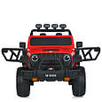 Електромобіль двомісний дитячий Jeep Rubicon 4X4 (червоний колір), фото 4