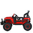 Електромобіль двомісний дитячий Jeep Rubicon 4X4 (червоний колір), фото 6