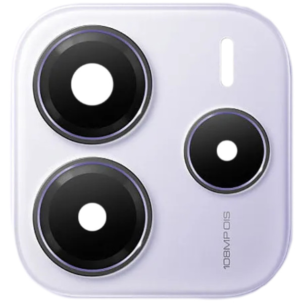 Скло камери Xiaomi Redmi Note 14 5G з рамкою фіолетового кольору, Lavender Purple, фото 1