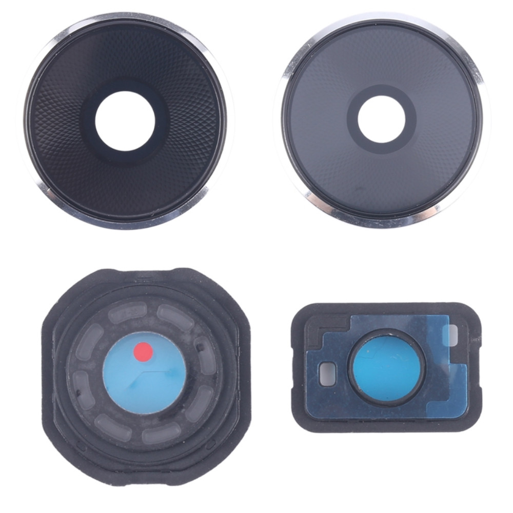 Скло камери Xiaomi Poco F6 з рамкою сріблястого кольору, Titanium, фото 1