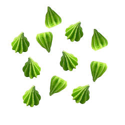 Цукрова прикраса для кондитерських воробів "Мікро безе" Салатове