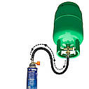 Перехідник для заправки цангових балонів від побутового балона 5–50 л | пристрій на хомутах, шланг 35 см, фото 2