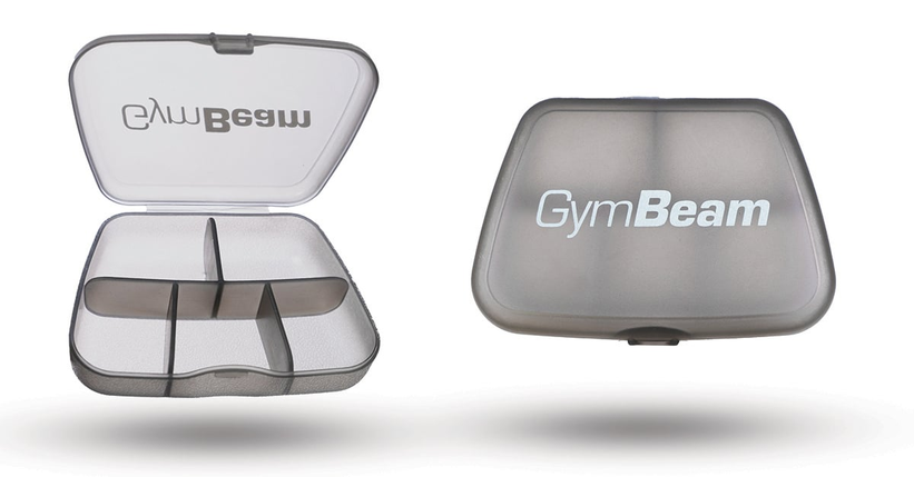 Кишенькова таблетниця GymBeam PillBox 5 Black, фото 1