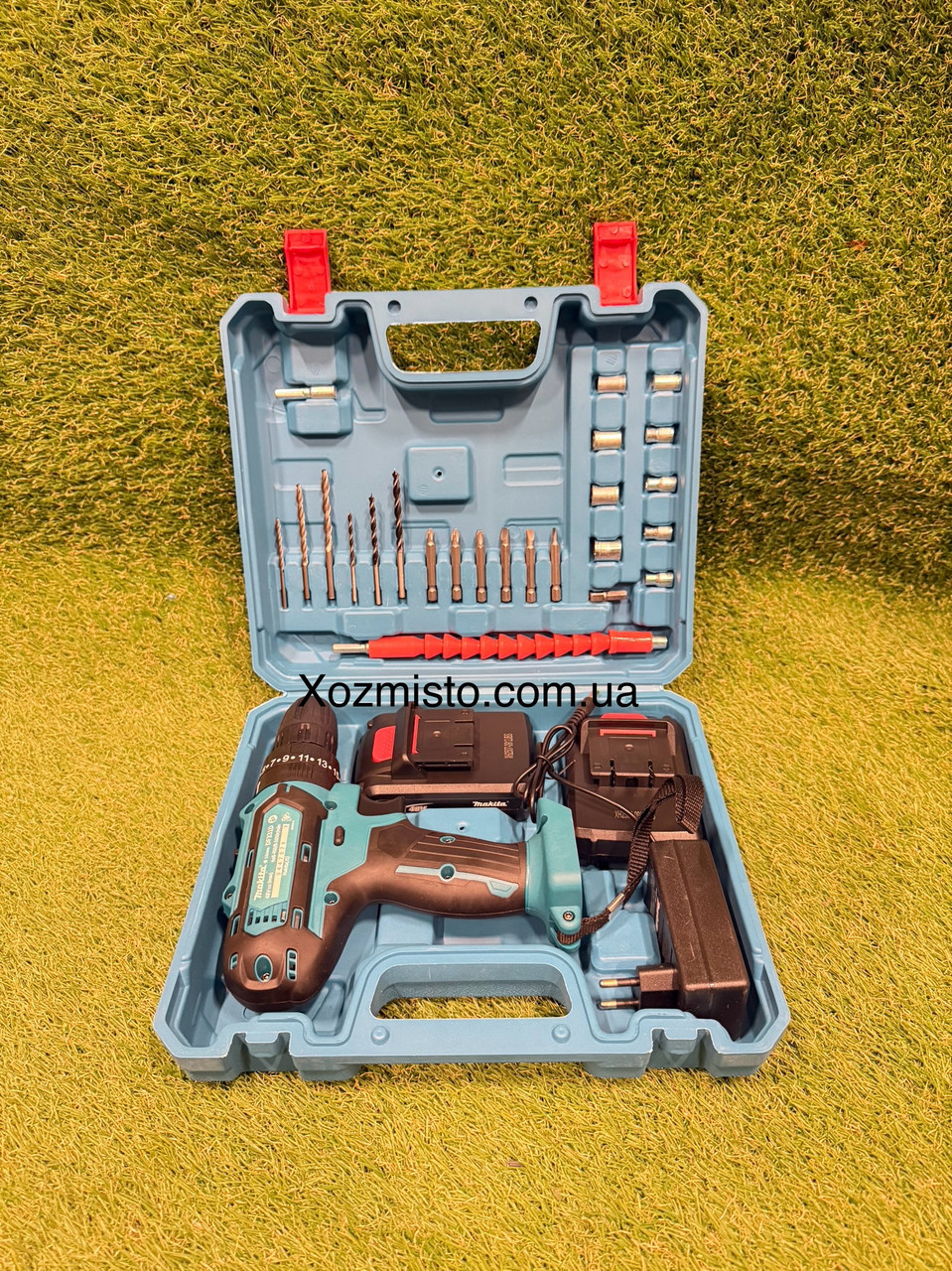 Шурупокрут Makita 48V 6.0AH з набором інструментів/Акумуляторний шурупокрут Макіта 48В з насадками в кейсі, фото 1