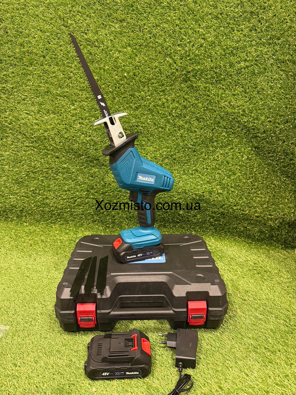 Акумуляторна шабельна пила Makita JR-185Z (48V 6.0 Ah)безщіткова. АКБ ножівка Макіта, фото 1