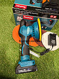 Акумуляторна полірувальна машинка Makita DC9000 (48 V, 6 AH) Шліфмашина з регулятором обертів Макіта 150, фото 8