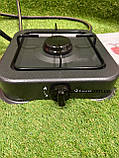 Газова плита однокомфоркова — + Баллон 5 л + редуктор зі шлангом + пальник на балон у подарунок, фото 4