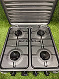 Газова плита 4-комфоркова + Баллон 8 л + редуктор зі шлангом + пальник у подарунок, фото 5