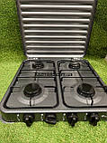 Газова плита 4-комфоркова + Баллон 8 л + редуктор зі шлангом + пальник у подарунок, фото 9