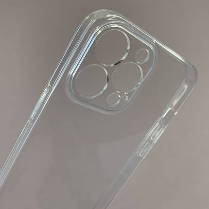 Чохол для Apple iPhone 13 Pro Max силіконовий чохол із захистом камери на айфон 13 про макс прозорий nsp, фото 2