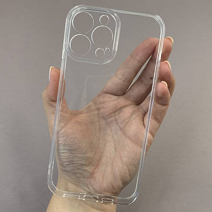 Чохол для Apple iPhone 13 Pro Max силіконовий чохол із захистом камери на айфон 13 про макс прозорий nsp, фото 1