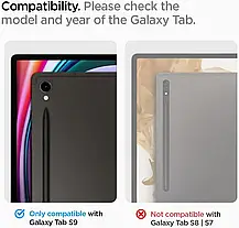 Захисне скло Spigen для Galaxy TAB S9/ S9 FE/ S10 FE/ S10 Lite (1 шт) EZ FIT (AGL07000), фото 4