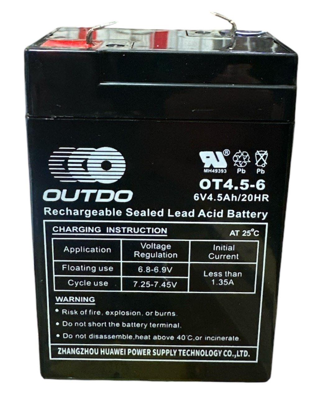 Акумулятор 6в 4.5 ампер (70-100-47) гель, фото 1