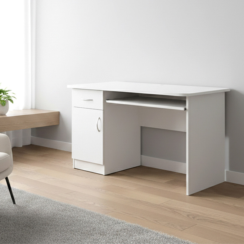 Комп'ютерний стіл білий, стіл парта для ПК, стіл для комп'ютера ДРАЙВ 1300*550*770, фото 1