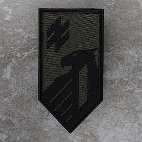 Шеврон 1 КНГУ Азов 1 Корпус Національної гвардії України олива