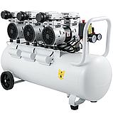 Безмасляний компресор для сервісу VEVOR VV-0120 3×1400 Вт 100 л компресор для пневматики, фото 3