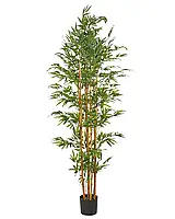 Декоративний штучний бамбук BAMBOO 220 см, зелена — декоративне дерево