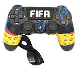 Джойстик бездротовий Double-Motor Vibration 4 Wireless Controller для PS4/PC FIFA, фото 4
