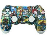Джойстик бездротовий Double-Motor Vibration 4 Wireless Controller для PS4/PC Grand theft Auto, фото 2