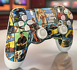 Джойстик бездротовий Double-Motor Vibration 4 Wireless Controller для PS4/PC Grand theft Auto, фото 10