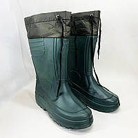 Чоловічі чоботи для риболовлі утеплені, Гумові черевики для риболовлі Гумові чоботи городу OZ-64