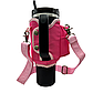 Чохол-сумка для термокухля Stanley Quencher 1,18 л (40 oz) з ремінцем і кишенями KT7001805 малинового кольору PeremogaUA, фото 3