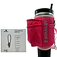 Чохол-сумка для термокухля Stanley Quencher 1,18 л (40 oz) з ремінцем і кишенями KT7001805 малинового кольору PeremogaUA, фото 4