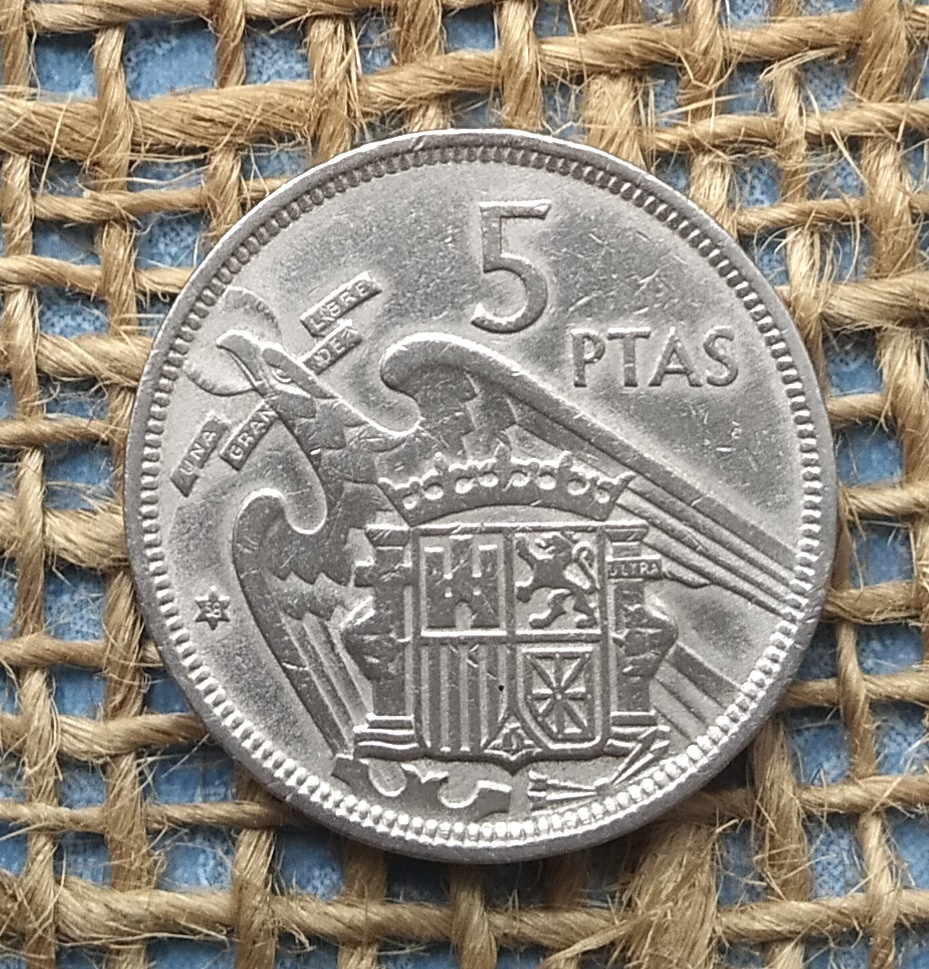 5 песет 1957 року. (58) Iспанiя, фото 1