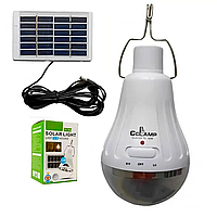 Підвісний аварійний LED-ліхтар 10 Вт із сонячною панеллю CL-028MAX/Лампачка для кемпінгу/Буральна лампа