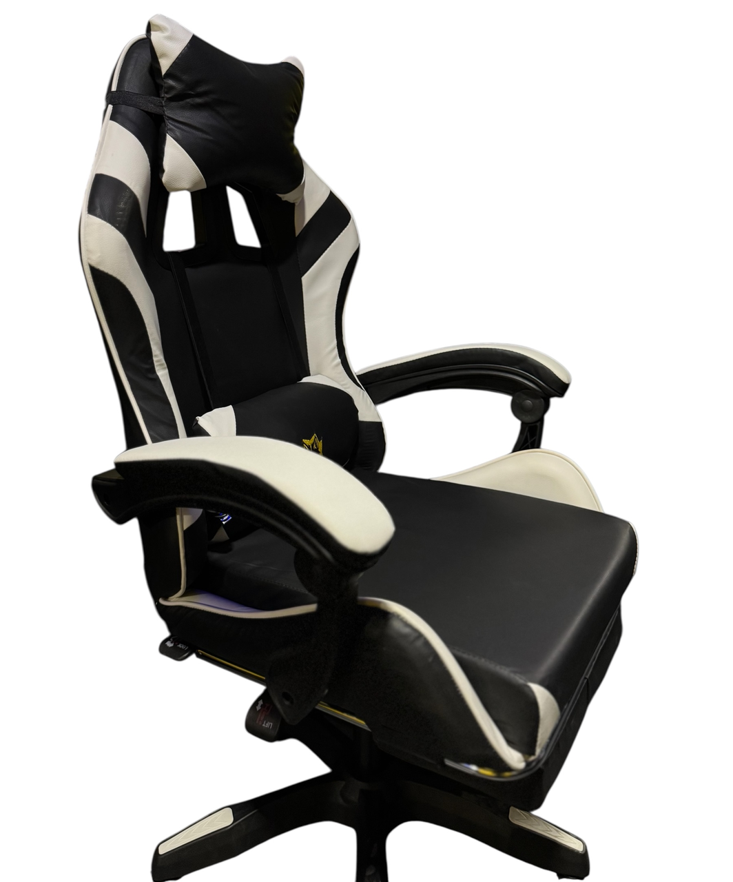 Primaveo — геймерське крісло екошкіра чорний/білий