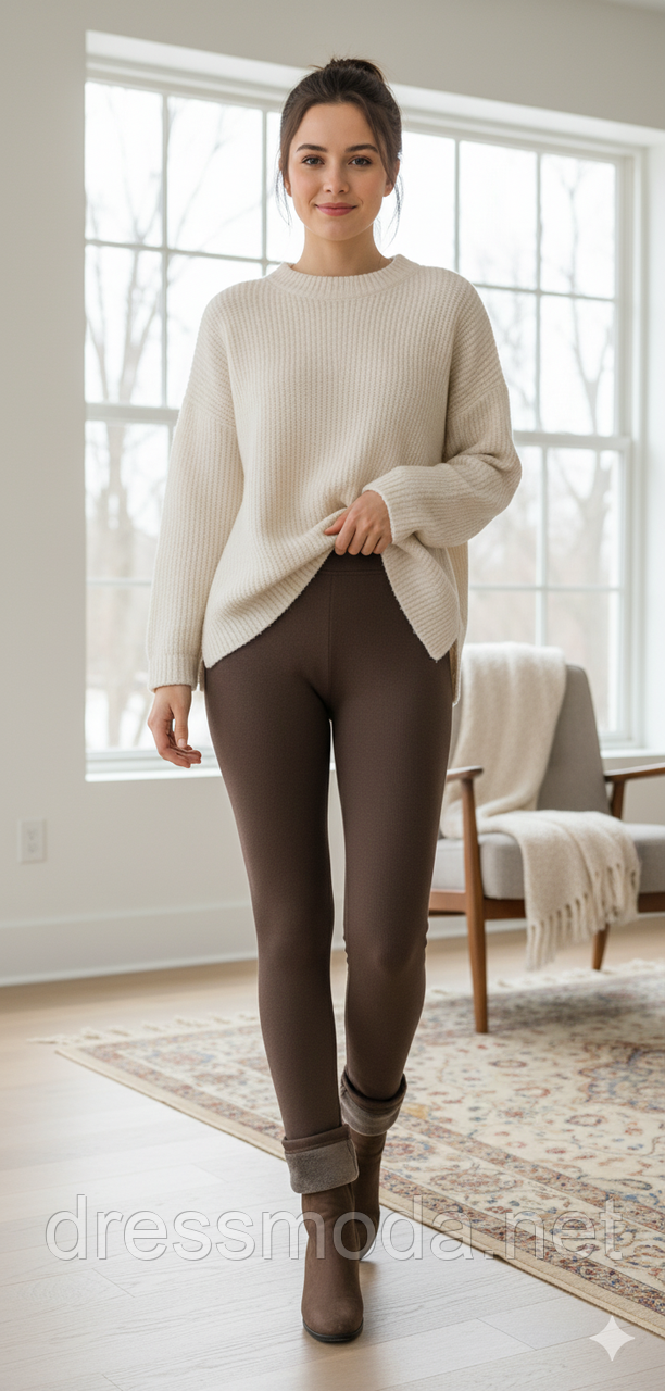 Жіночі легінси на флісі 3XL-6XL