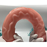 Великий фалоімітатор 34х5 см, Гнучкий реалістичний фалос, Ділдо тілесний на присосці, Інтимні іграшки, фото 7