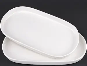 Тарілка овальна Helios порцелянова закруглена 12"310мм*173мм W146, фото 1