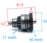 Бендикс стартера оригінал Stels 500 Kazuma K/GT Jaguar 500cc Panda 500cc J500 ATV Polaris LU018282 3085394, фото 4