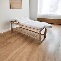 Масажна кушетка Remmed KP-15 New стаціонарний стіл для масажу з полицею 4-х секційний