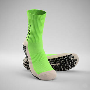 Шкарпетки футбольні тренувальні з антиковзаючими вставками, салатові (є різні кольори)