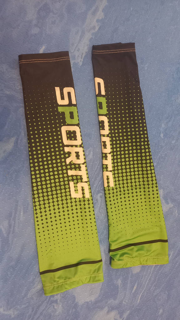 Нарукавники волейбольні, велоспорт, зелені, ціна за пару - фото покупців 1